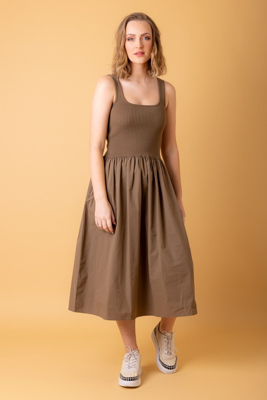 Amaya Penny Knit Dress – ROSSELLINI + SHINE