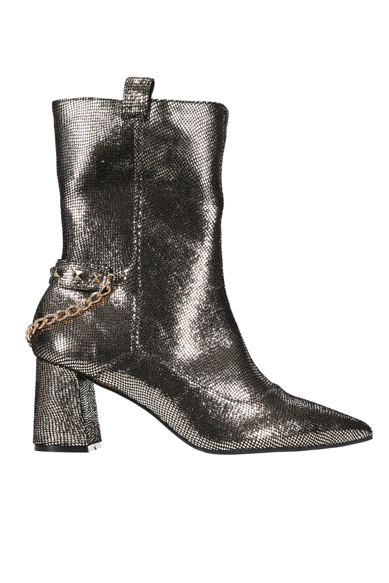Hey Monday Charlotte Mid Boot Graphite/gold