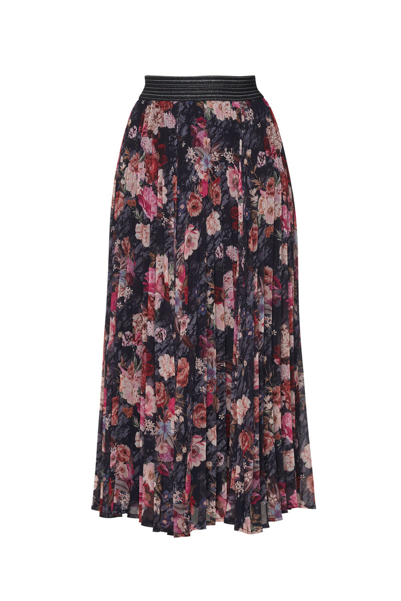 Madly Sweetly Florient Skirt - Navy