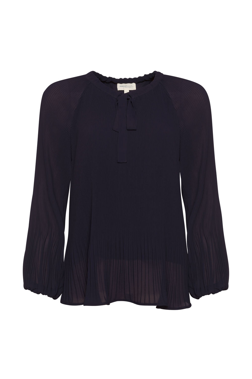 Madly Sweetly Just Pleat It Top - Navy