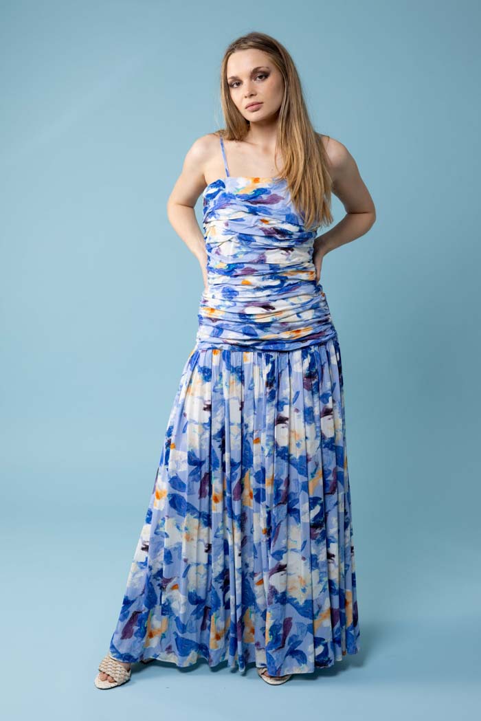 Yascream Strap Maxi Dress Skyway