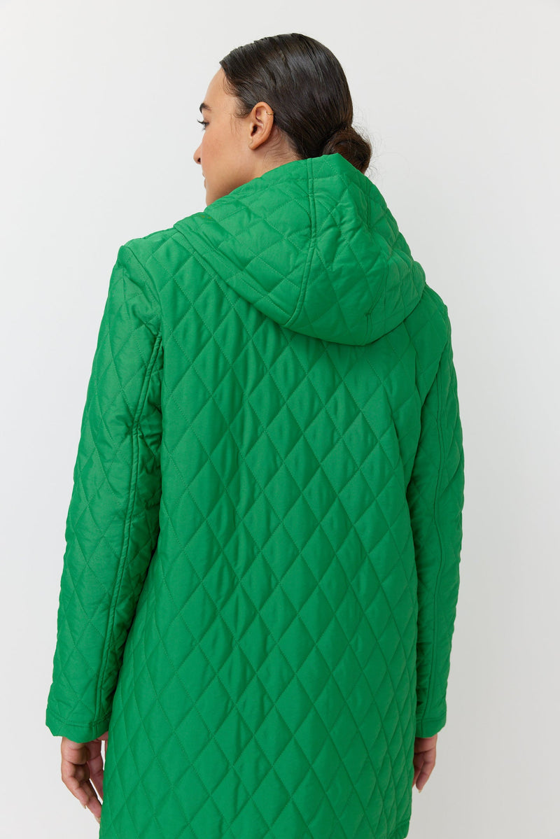 Sylvester Quilted Parker -Green