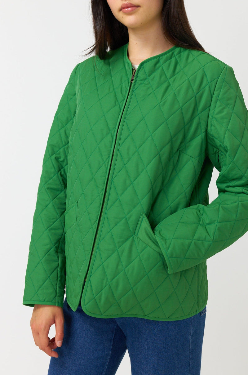 Sylvester Quilted Jacket-Green