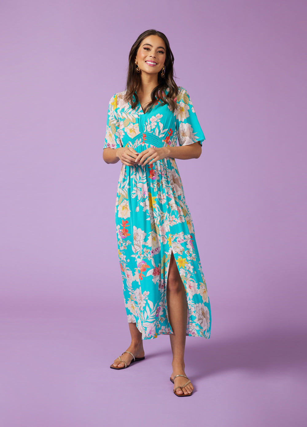 Loobies Story Seychelles Shirred Dress – ROSSELLINI SHINE