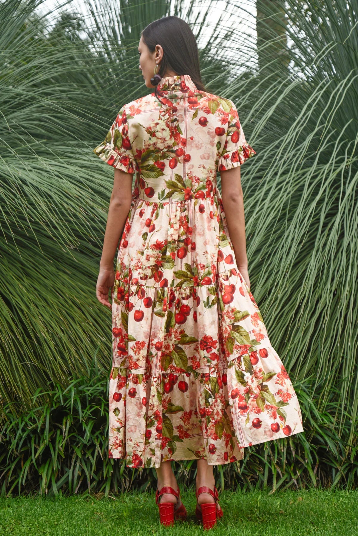 COOP Frillaxed Dress- Cherry