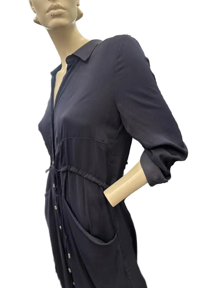 Paula Ryan Utility Shirtdress - Ink