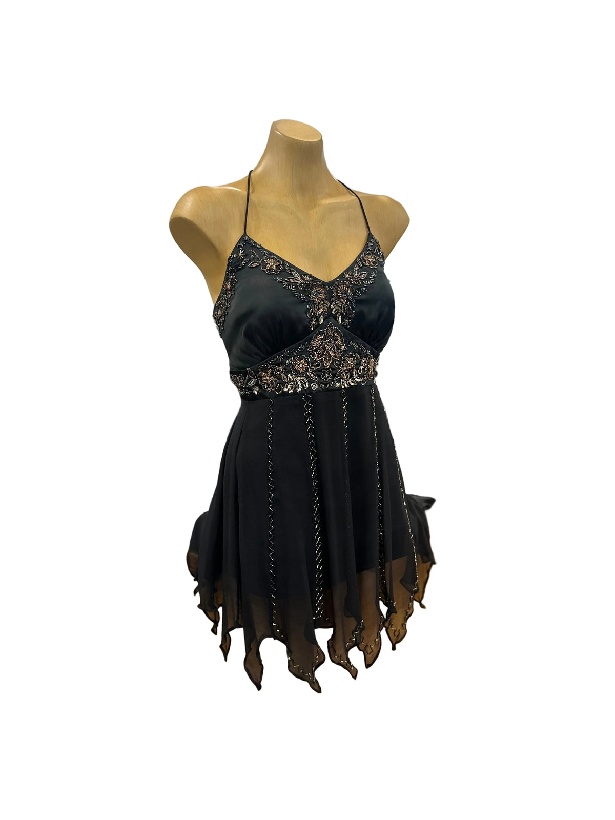 Mr K Silk Beaded Halter Top