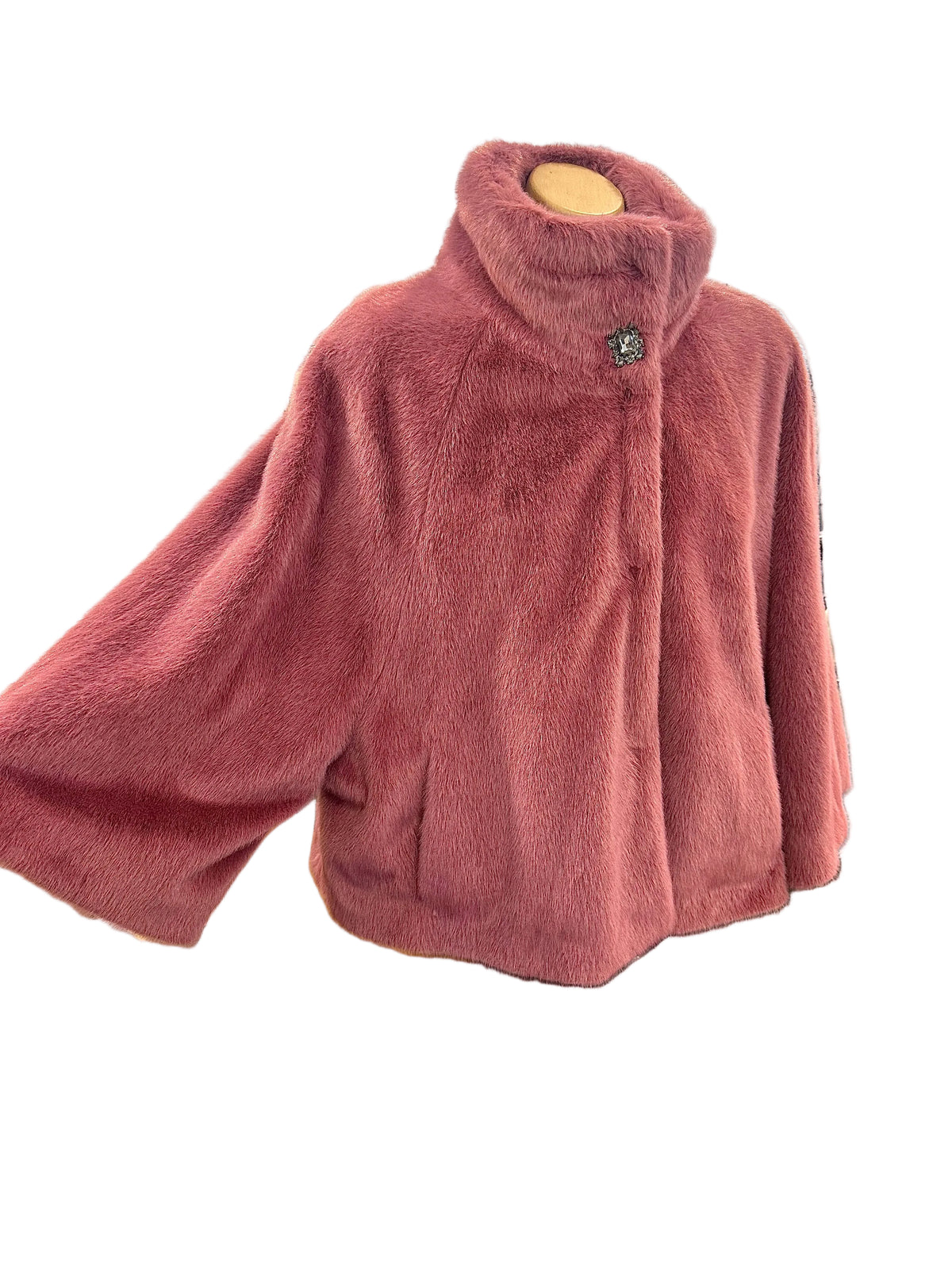 Gaudi Fur Washed Rose Flutter Jacket
