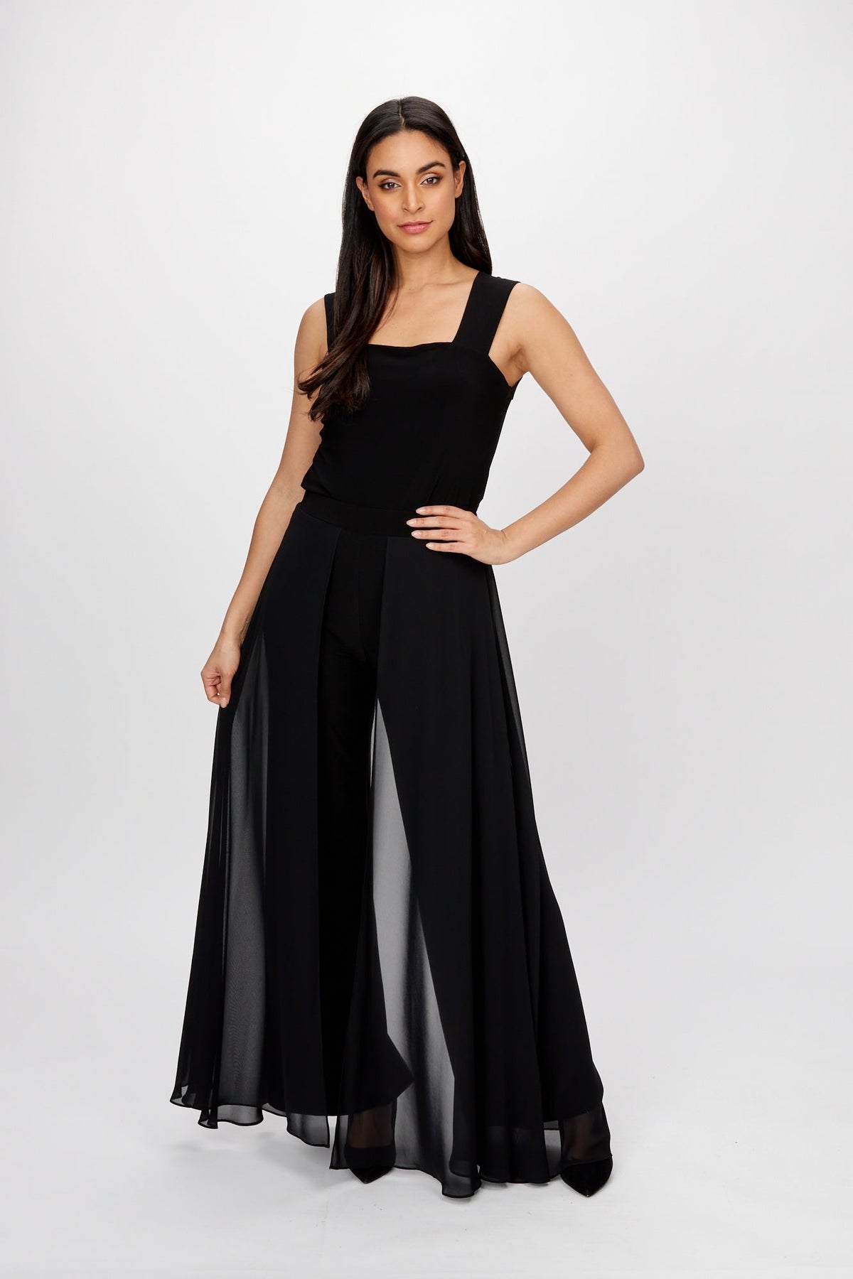 Frank Lyman Chiffon Overlay Trouser