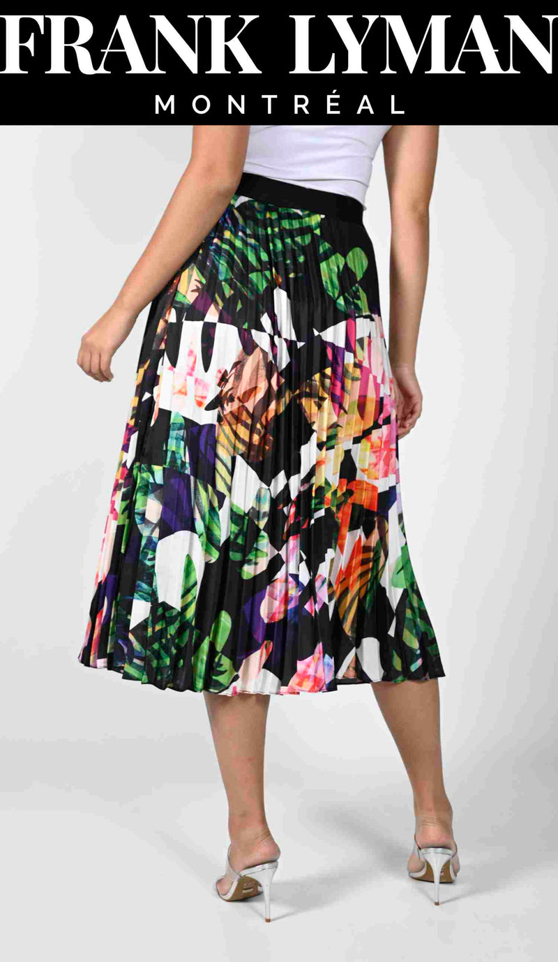 Frank Lyman Black/Multi Woven Skirt