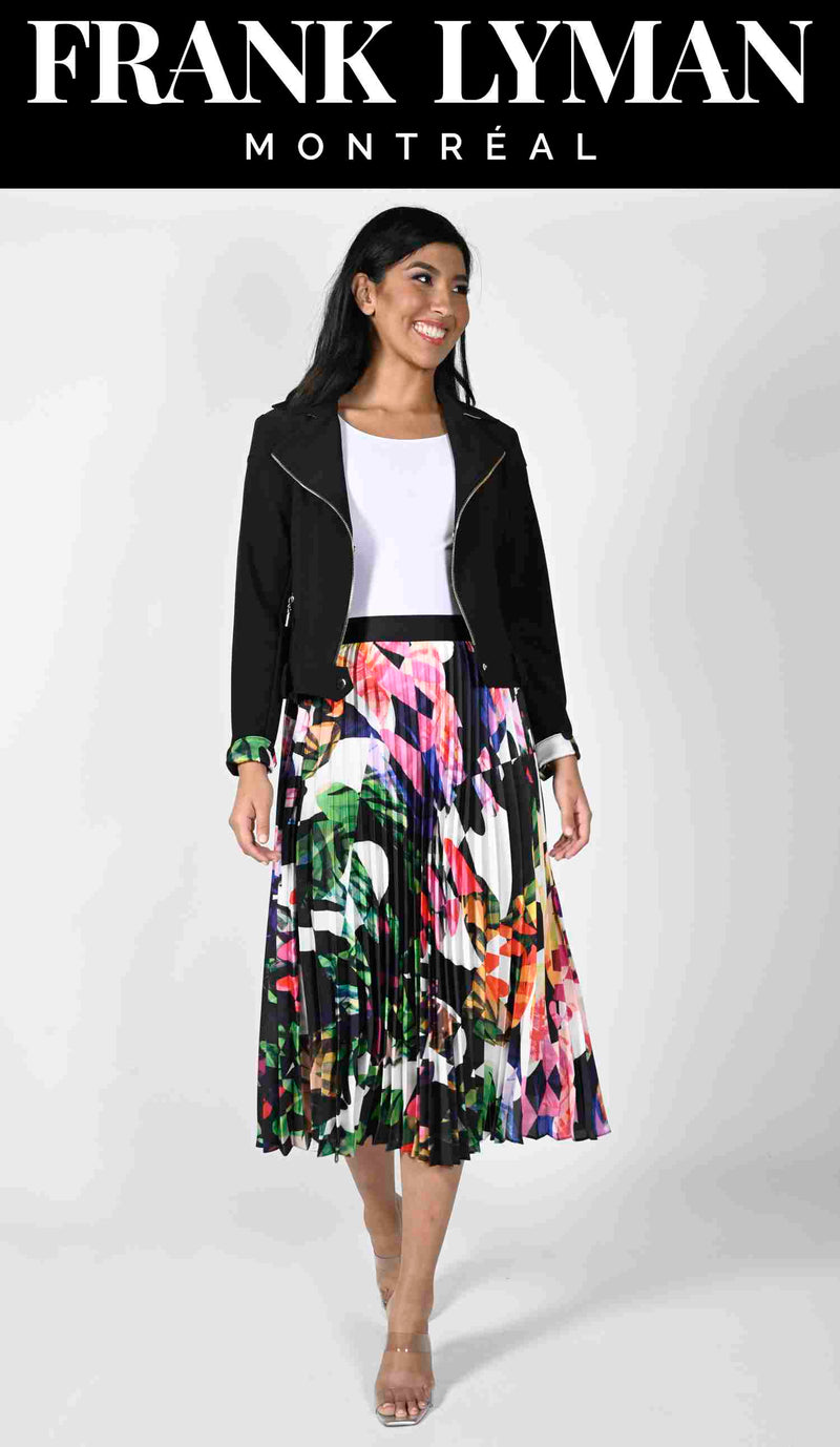 Frank Lyman Black/Multi Woven Skirt