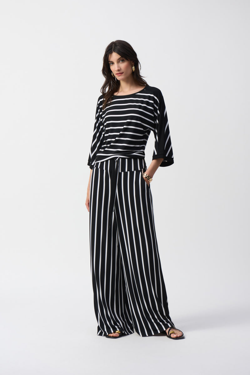 Joseph Ribkoff Silky Knit Wide-Leg Pants