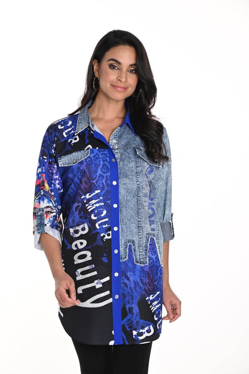 Frank Lyman Abstract Print Shirt