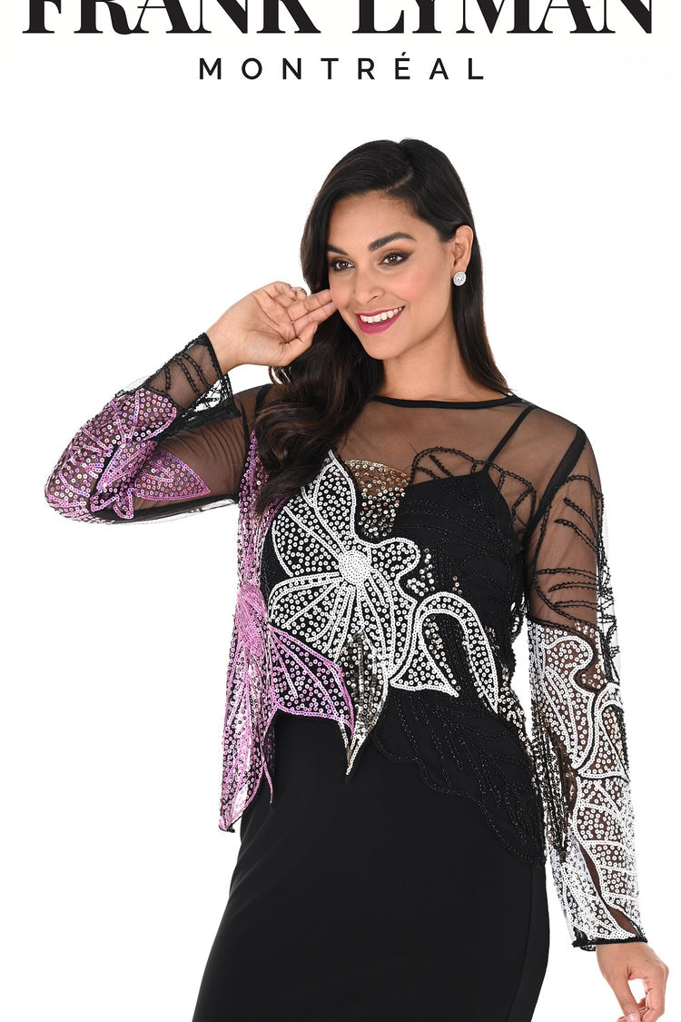 Frank Lyman Top 261644 White/Pink