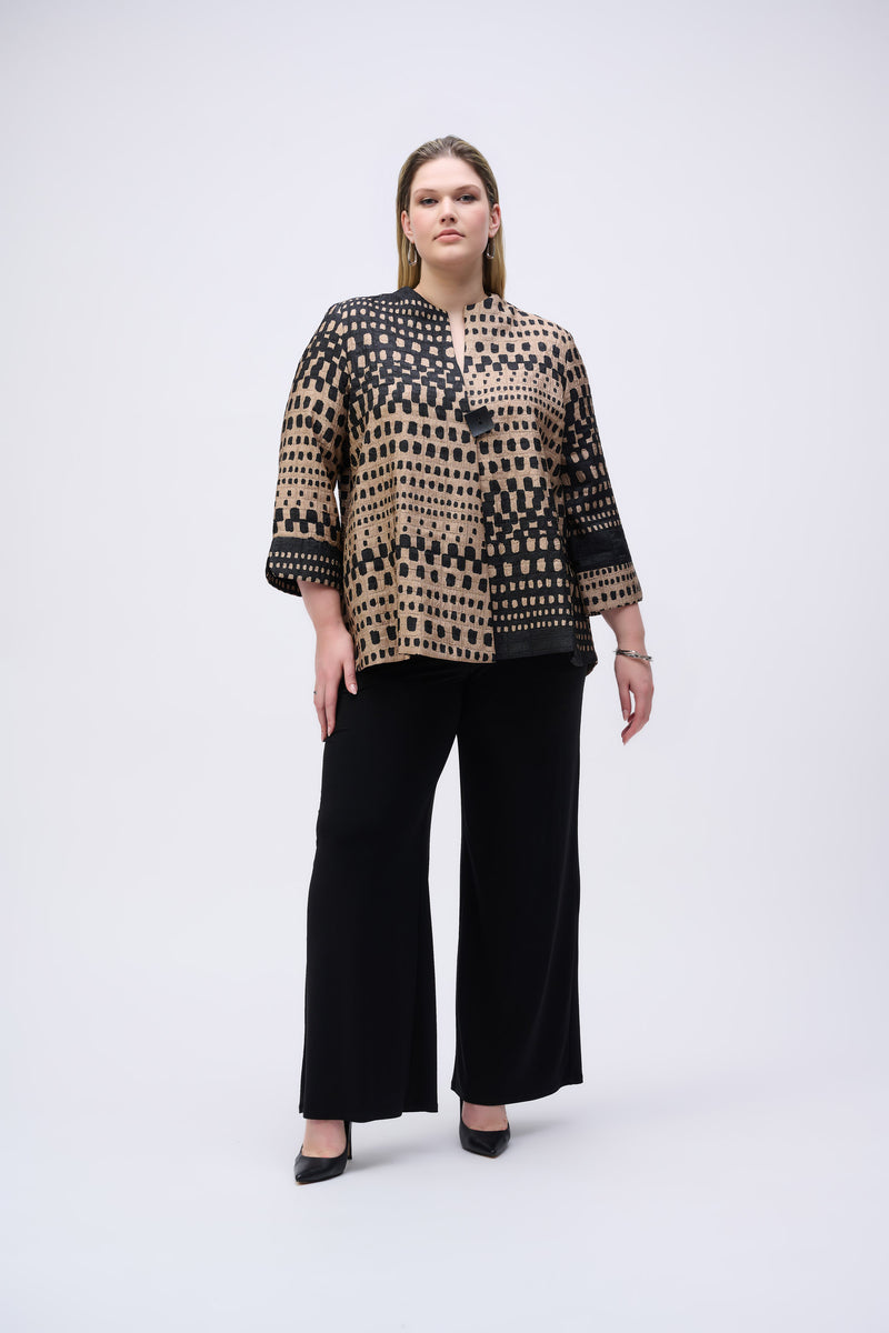 Joseph Ribkoff Knit Wide Leg Pants with Sash