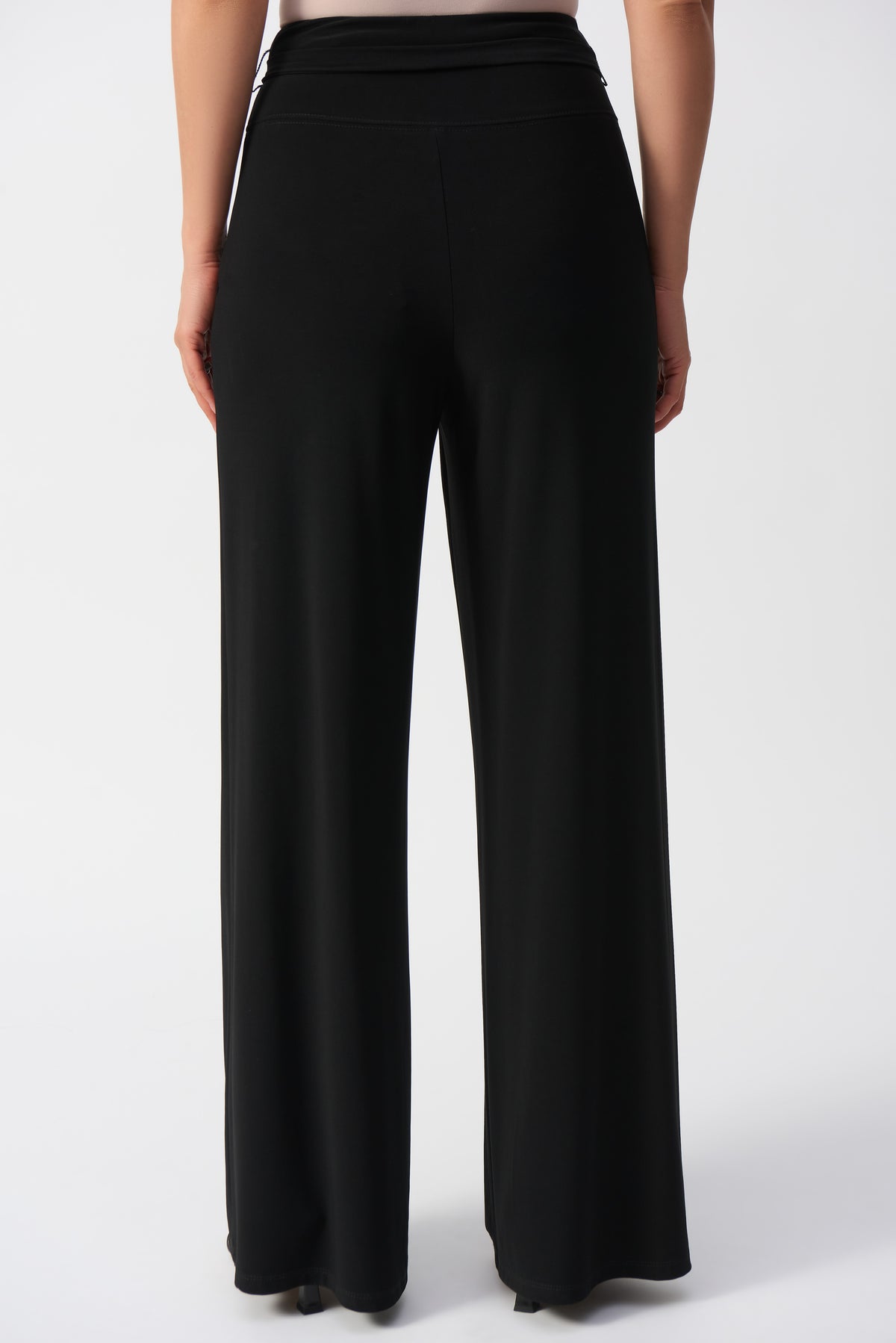 Joseph Ribkoff Knit Wide Leg Pants with Sash