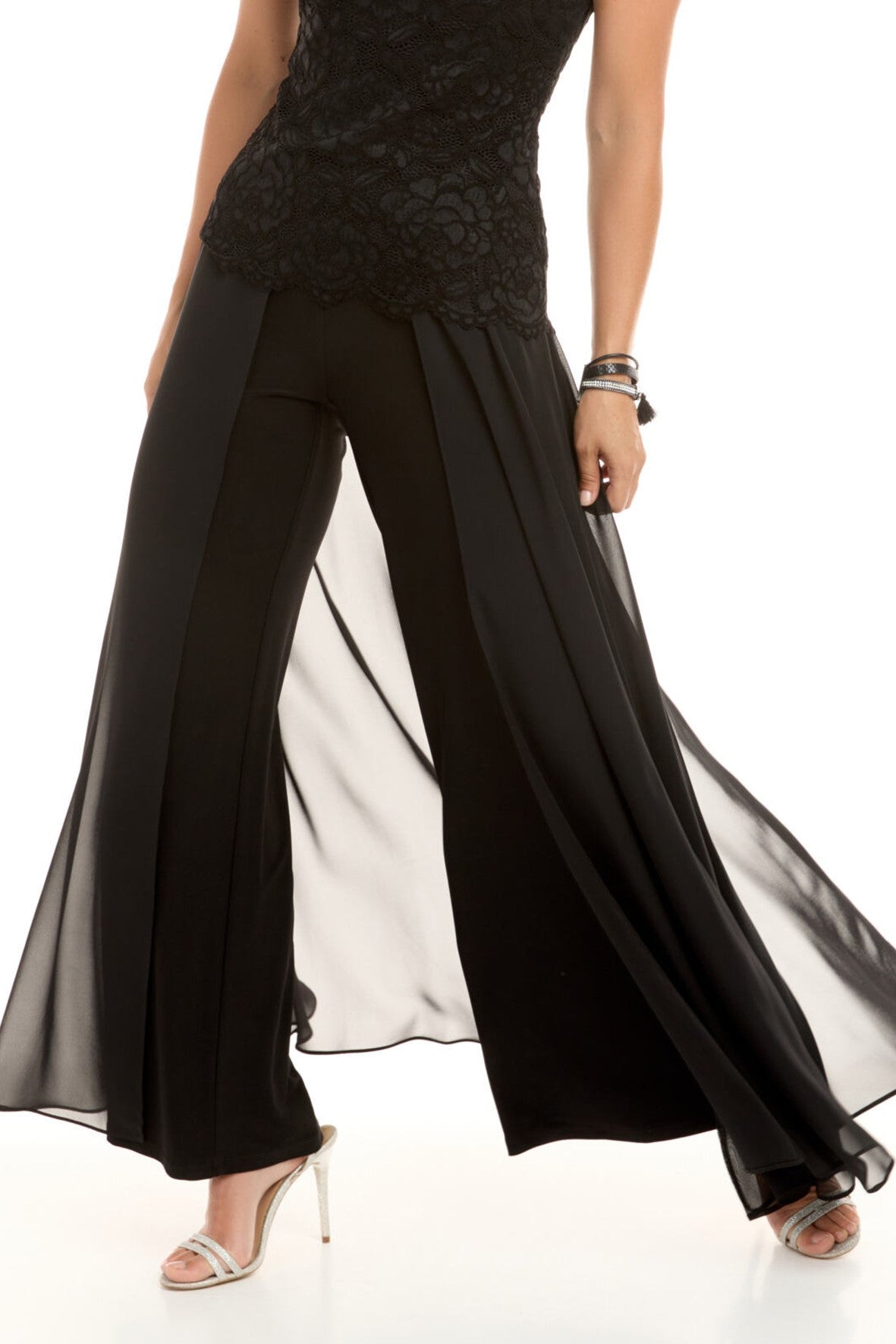 Frank Lyman Chiffon Overlay Trouser