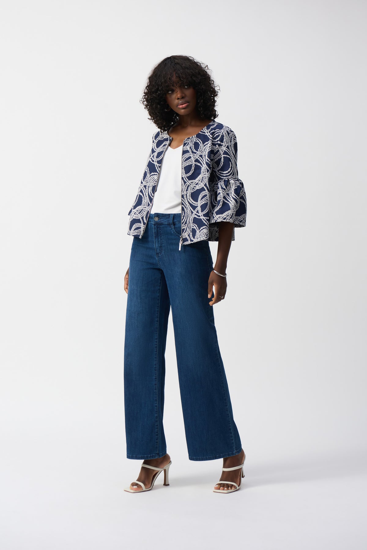 Joseph Ribkoff Wide Leg Jean