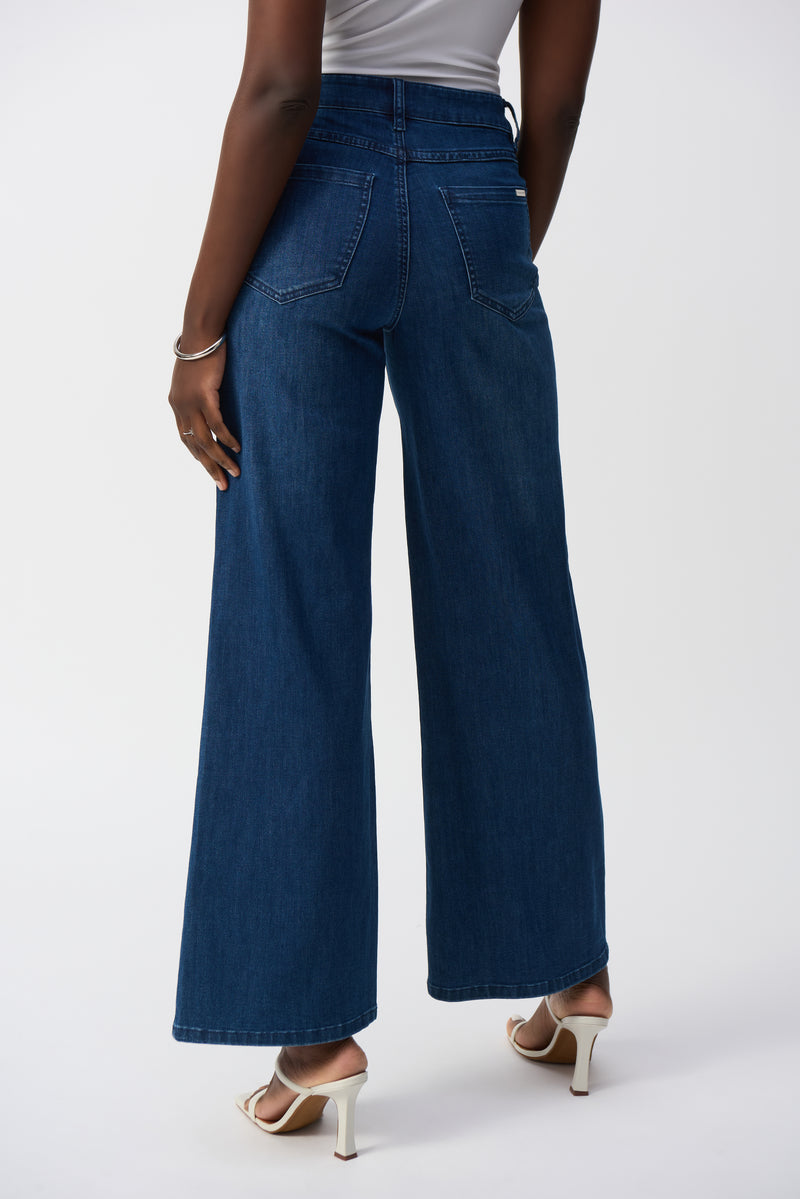 Joseph Ribkoff Wide Leg Jean Dark Denim