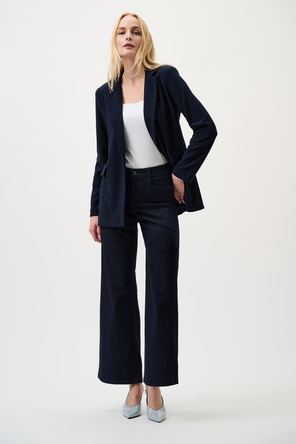 Joseph Ribkoff Astoria Wide-Leg Stretch Jeans