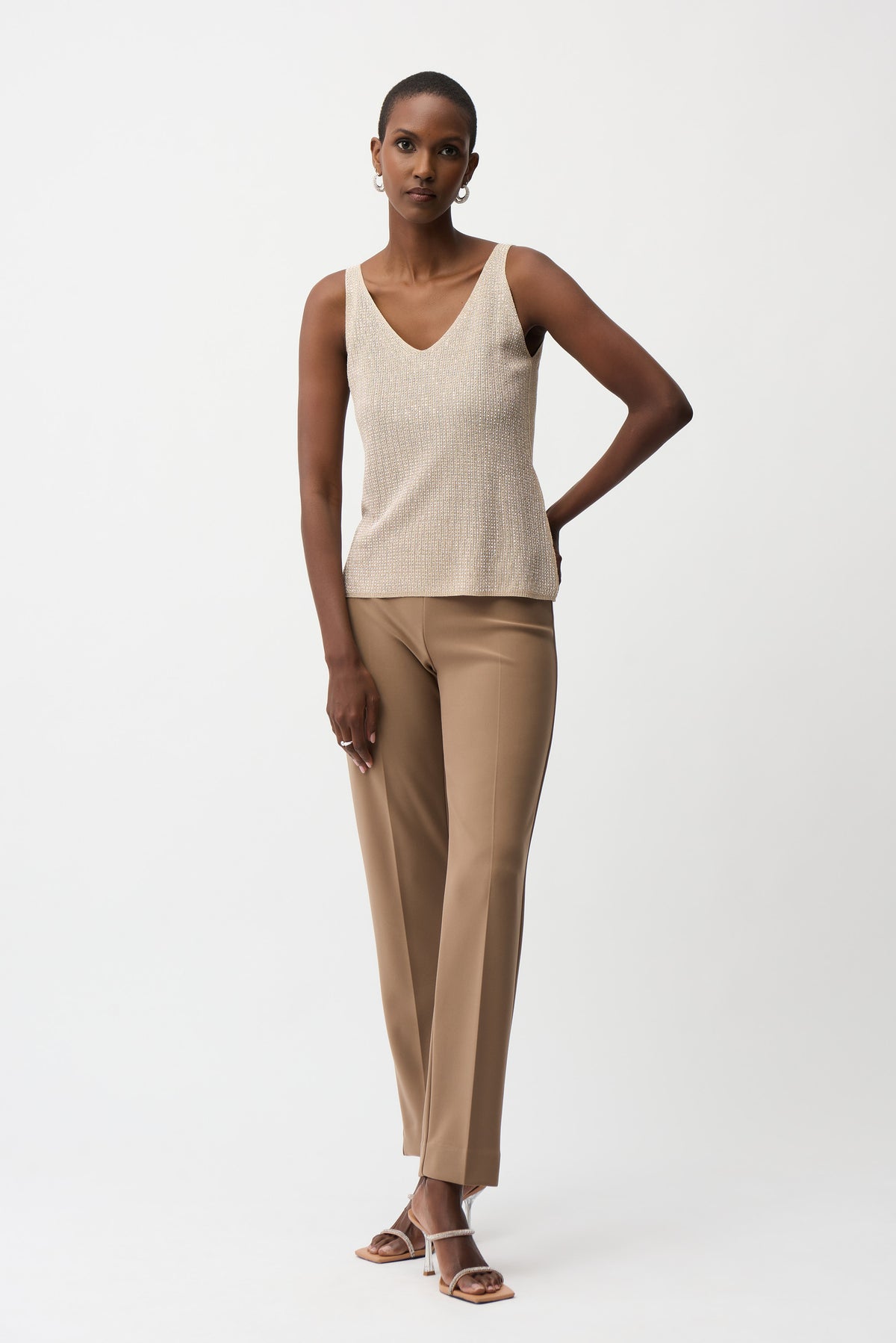 Joseph Ribkoff Metallic Camisole - Champagne