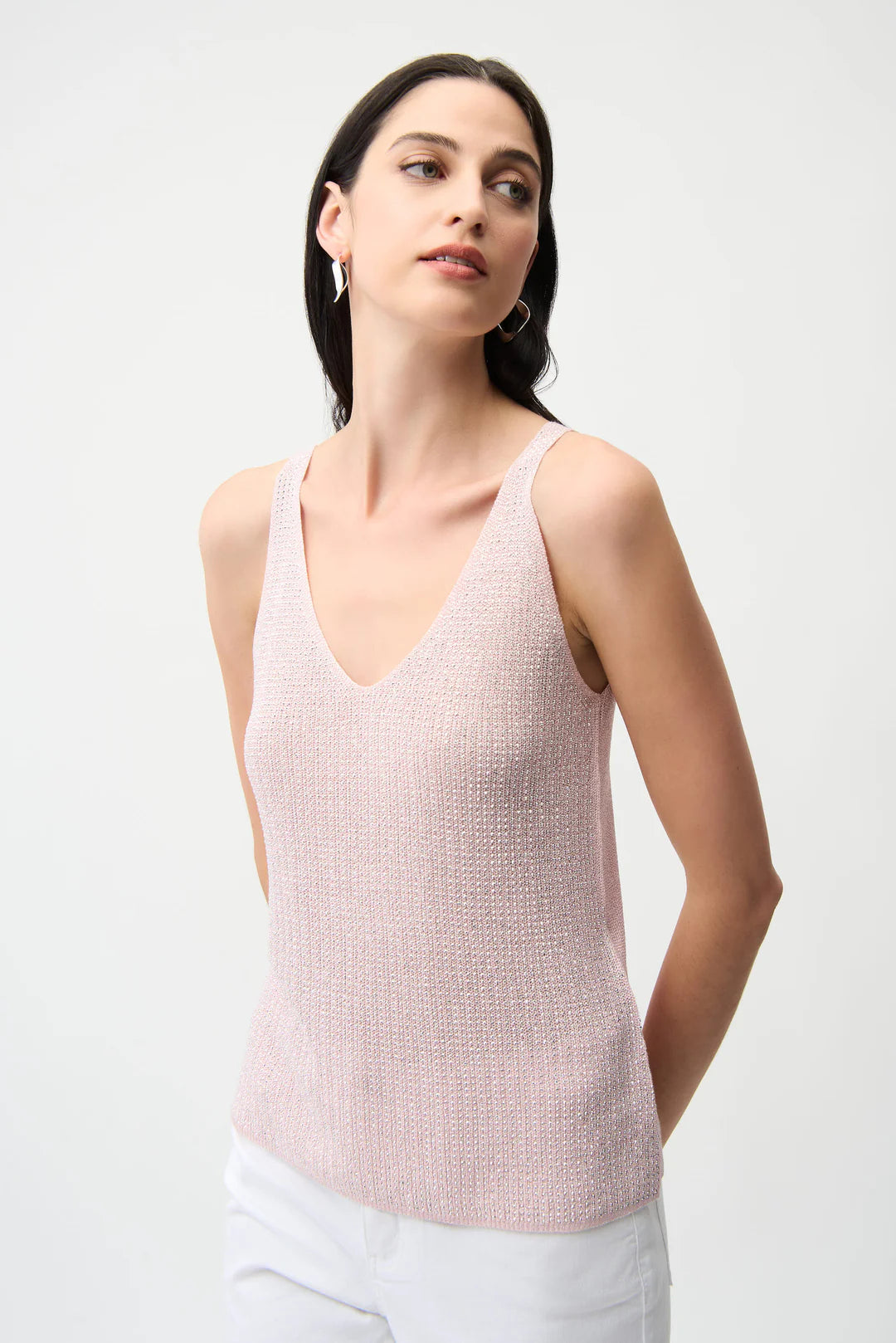 Joseph Ribkoff Metallic Camisole - Petal Pink