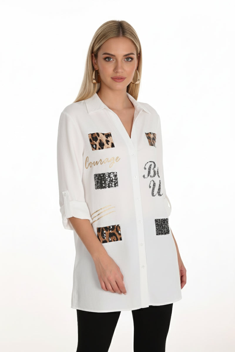 Frank Lyman Courage Shirt - White