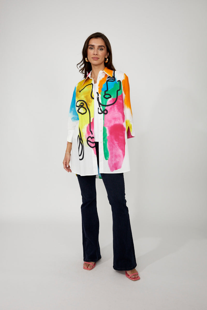 Frank Lyman Abstract Blouse