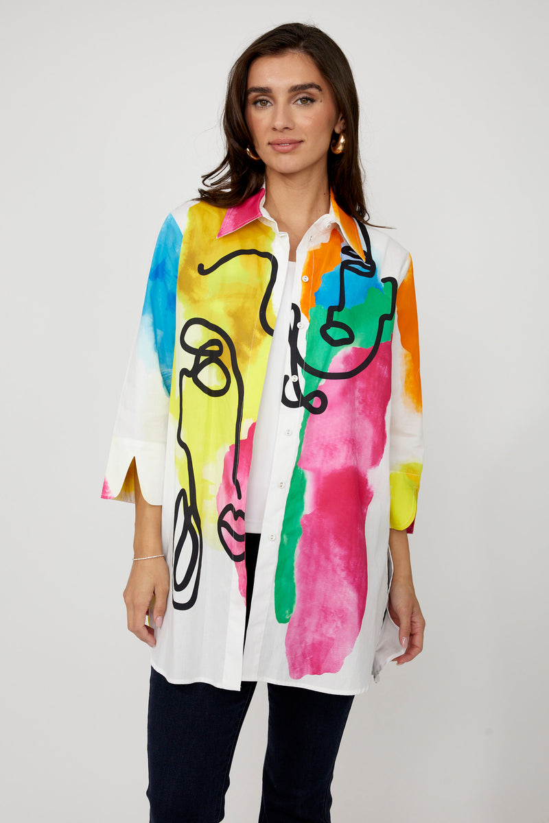 Frank Lyman Abstract Blouse