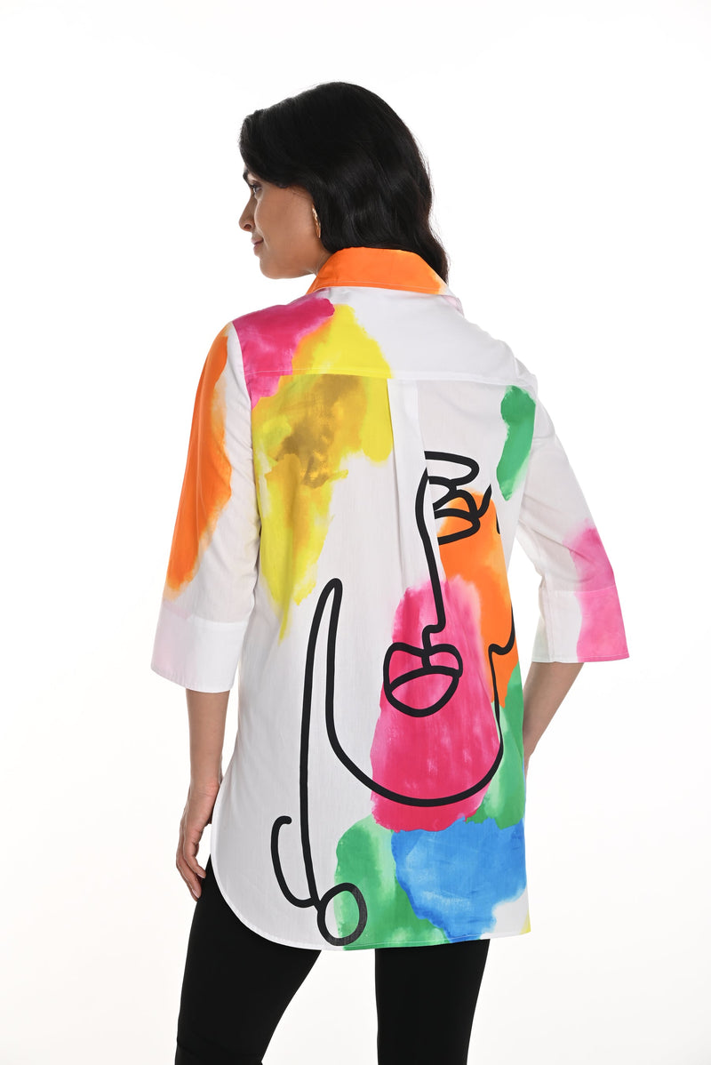 Frank Lyman Abstract Blouse