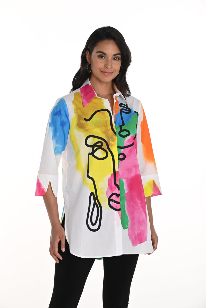 Frank Lyman Abstract Blouse