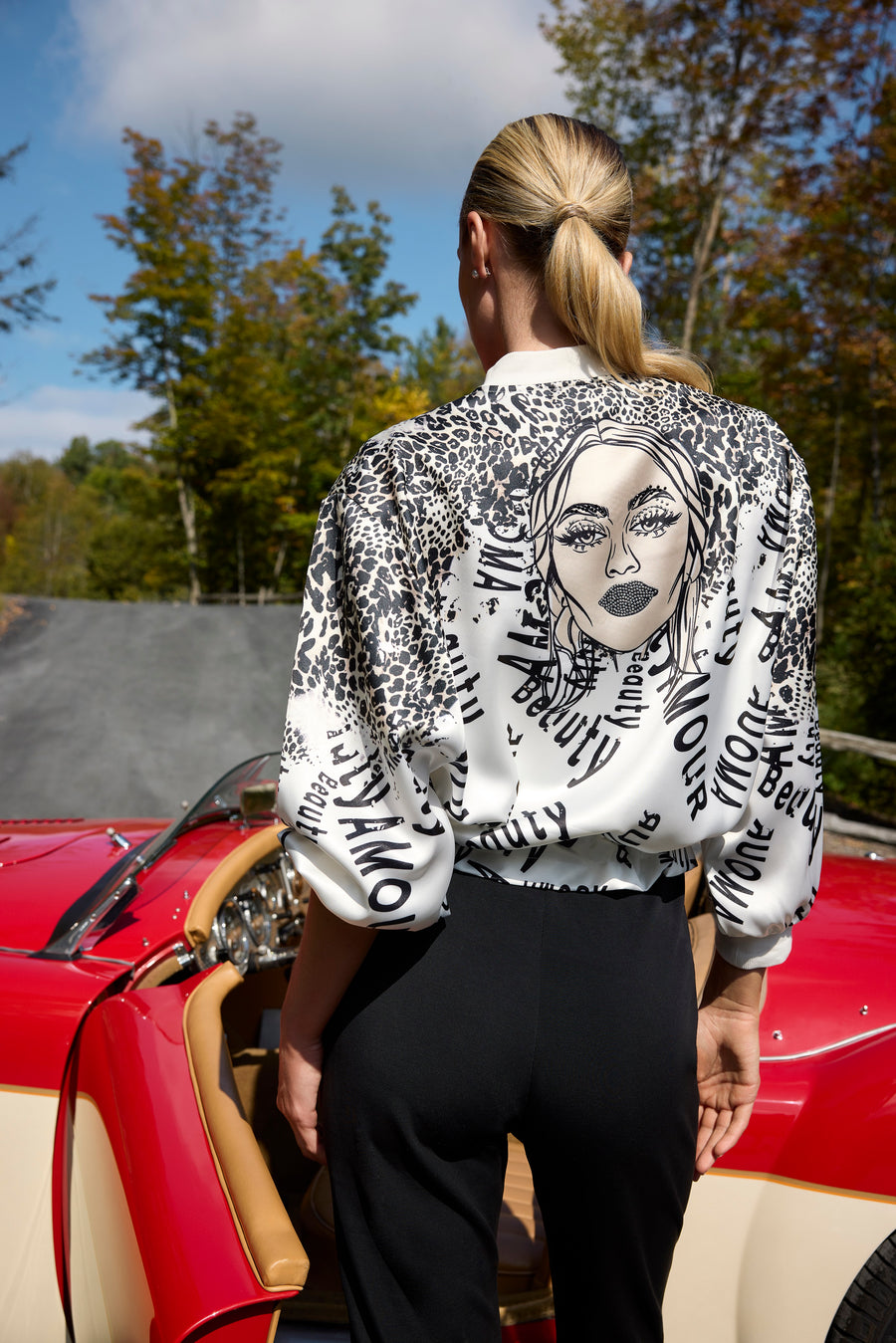 Frank Lyman Amour Jacket Off White Cheetah