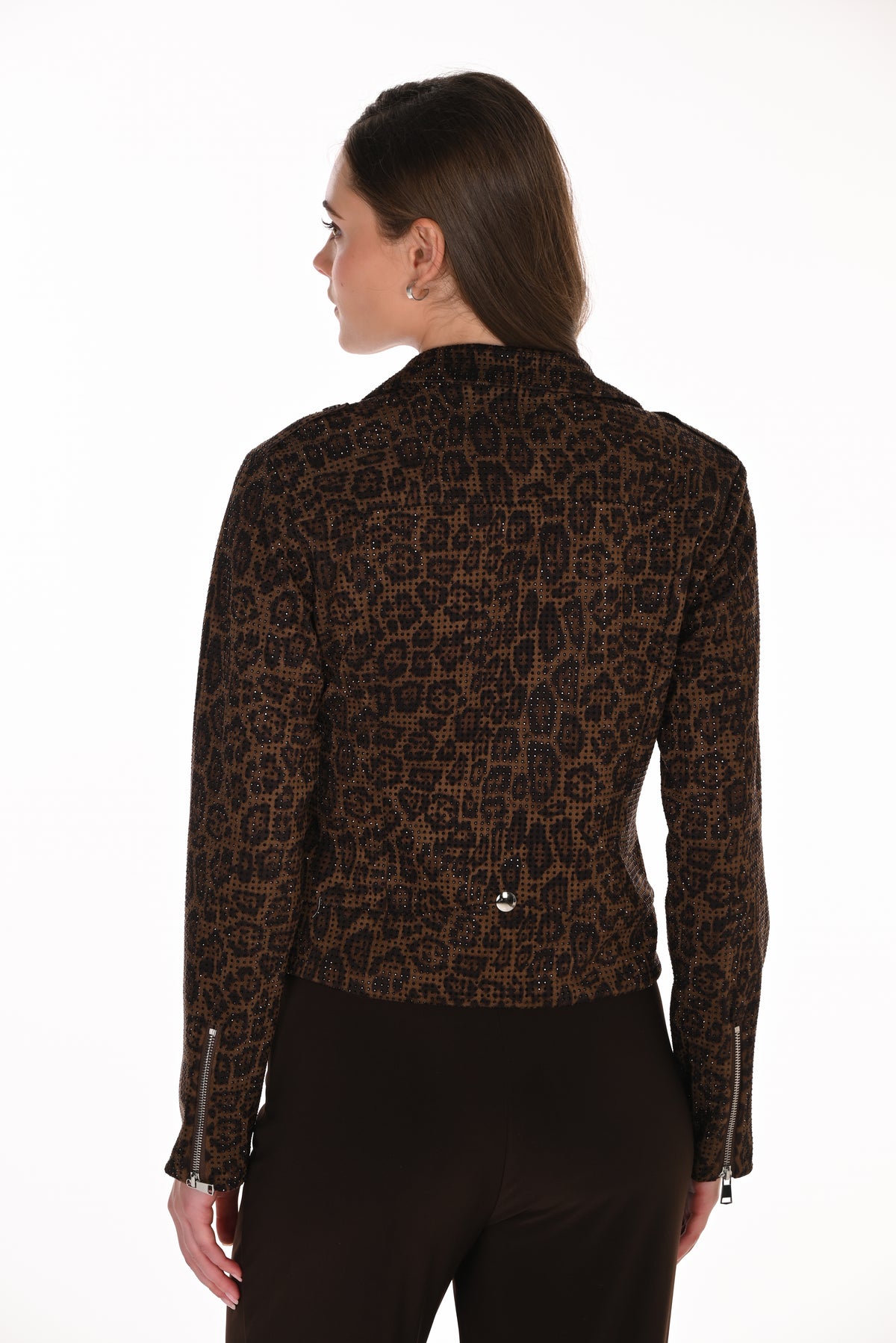 Frank Lyman Animal Zip Jacket