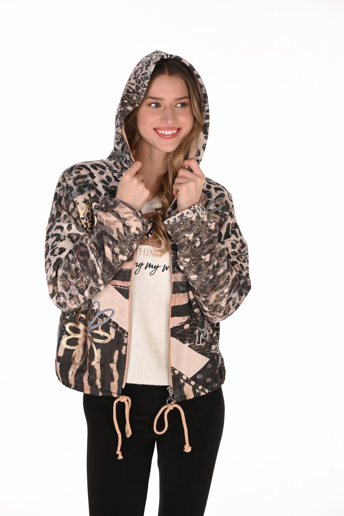 Frank Lyman Animal Print Jacket