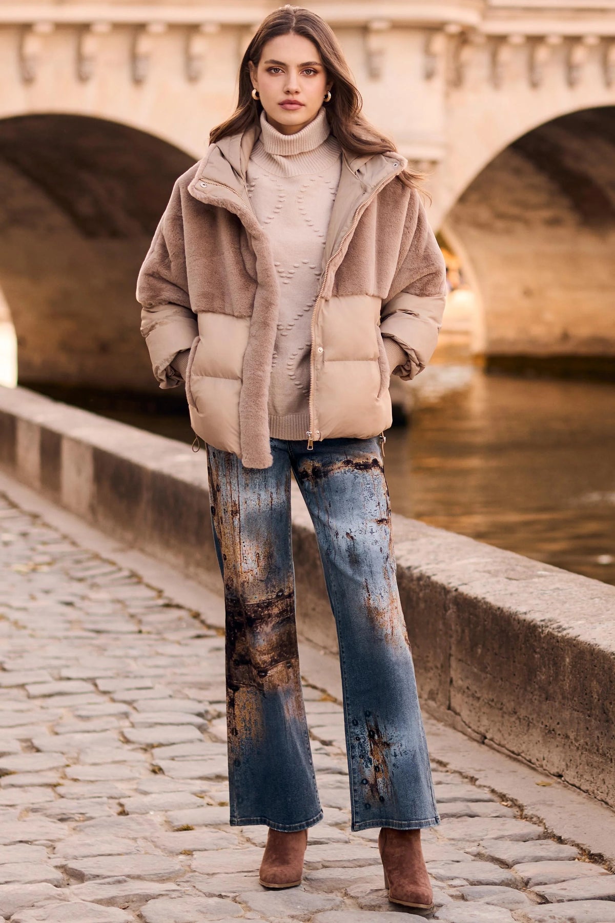 Frank Lyman Edgy Distressed Jeans