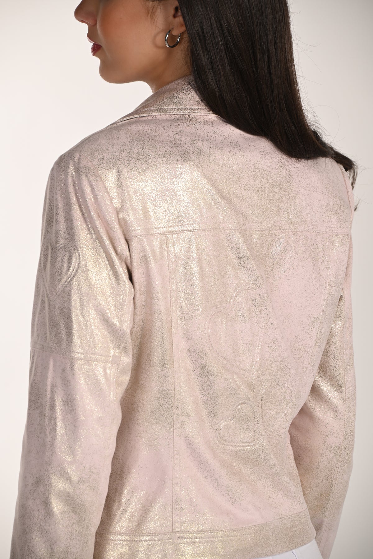 Frank Lyman Metallic Heart Jacket