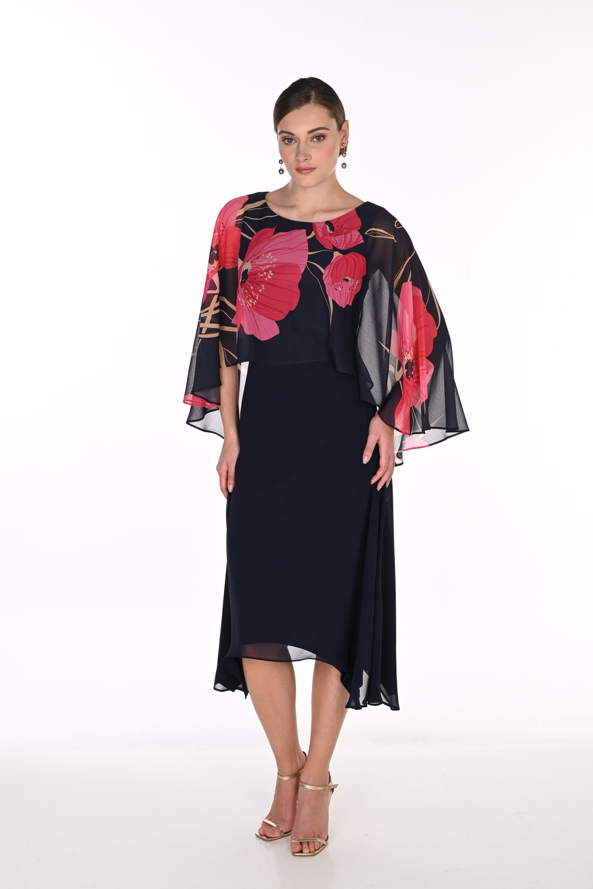Frank Lyman Penny Dress- Midnight/Pink