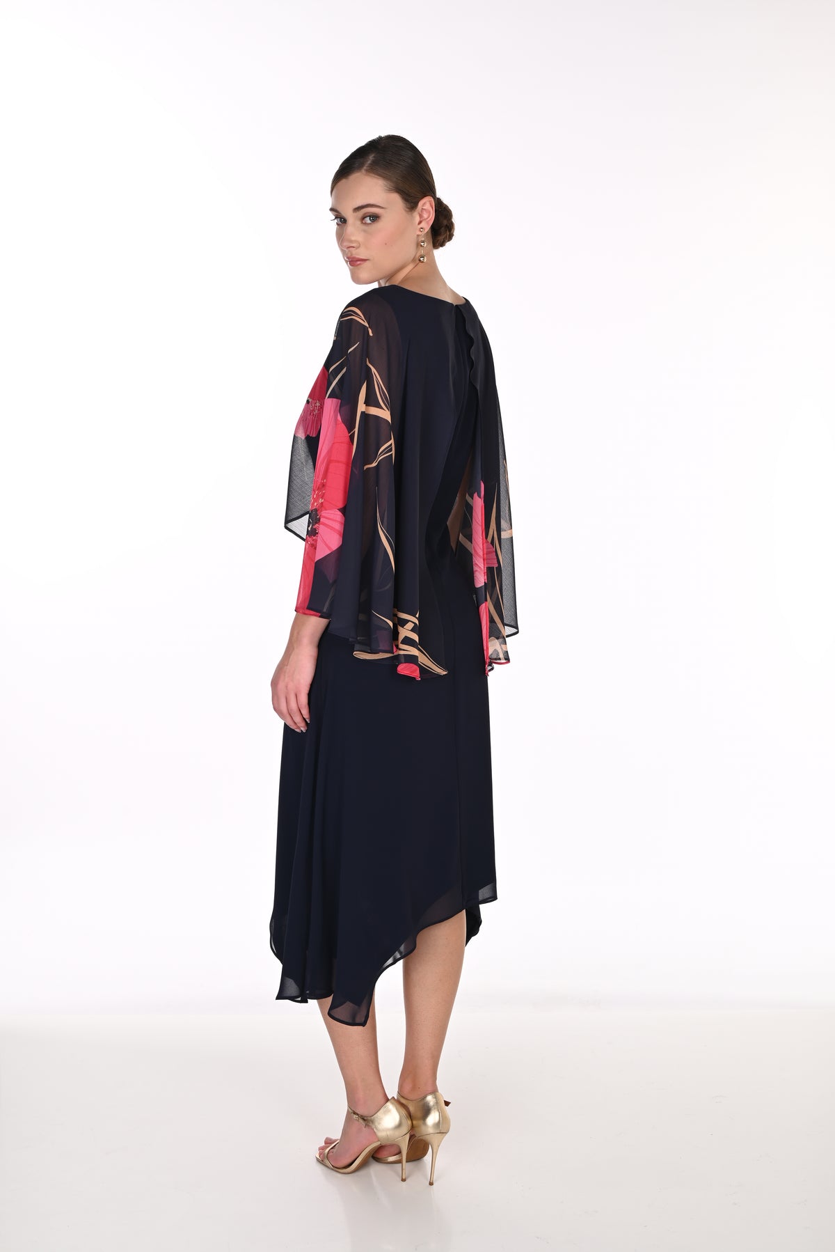 Frank Lyman Penny Dress- Midnight/Pink