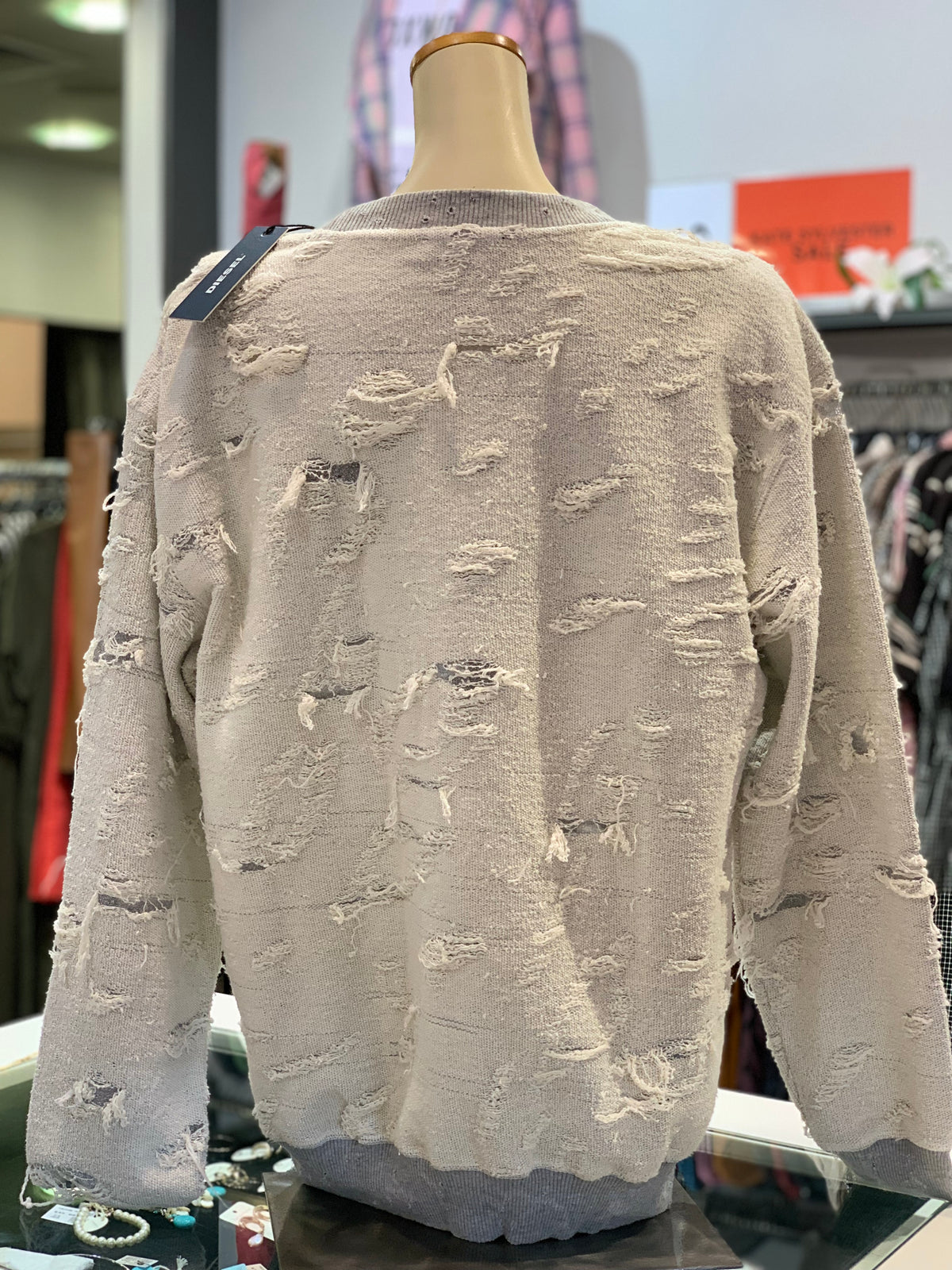 Diesel F Felpa Sweatshirt - Silver