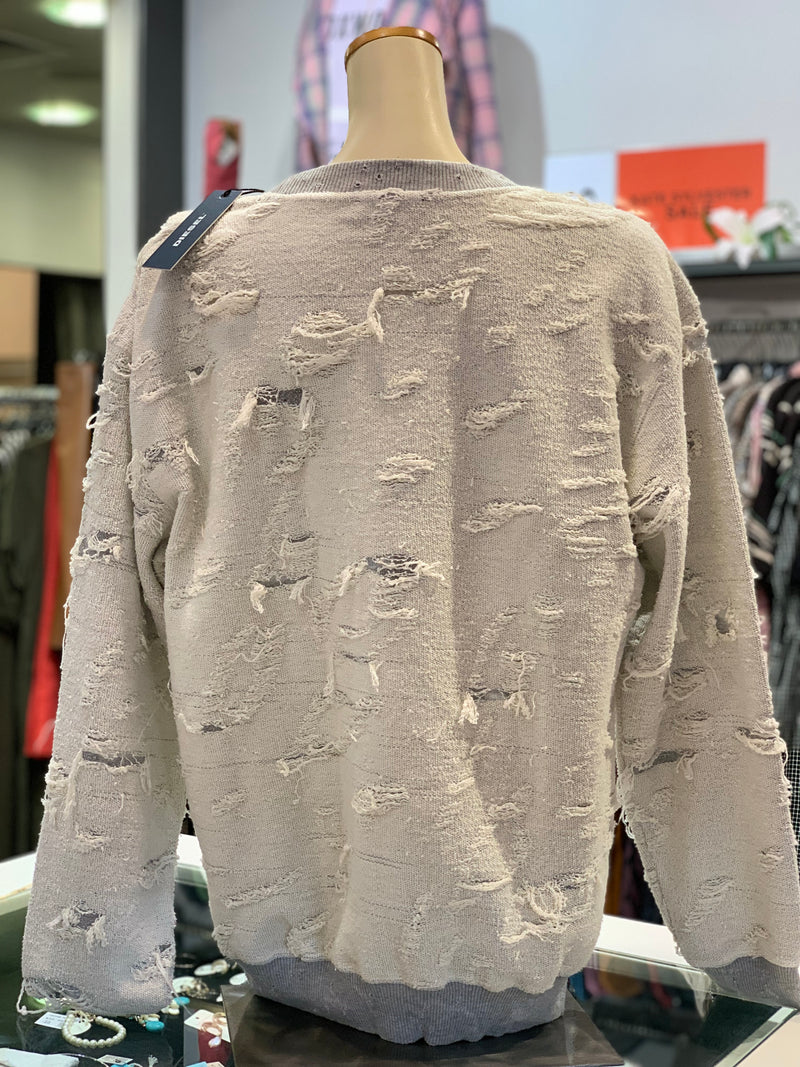 Diesel F Felpa Sweatshirt - Silver