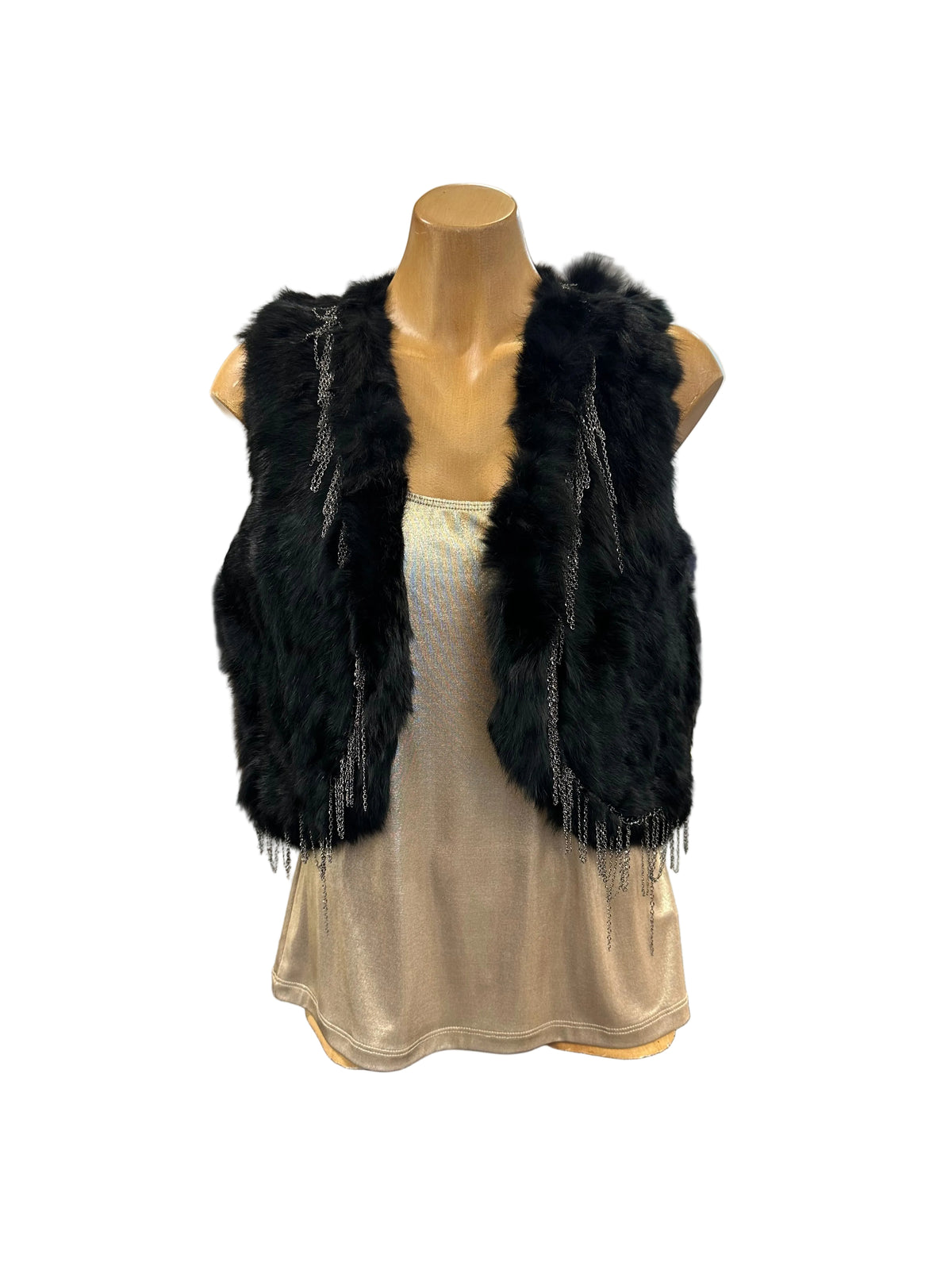 Loobie's Story Fur Vest - Black