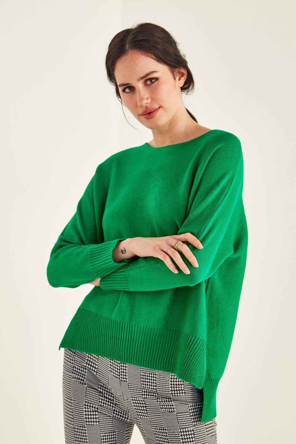 Lemon Tree Fiona Jumper - Green – ROSSELLINI + SHINE