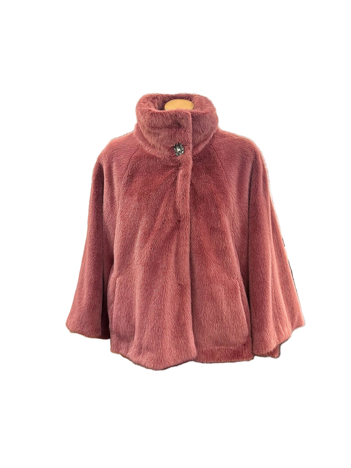 Gaudi Fur Washed Rose Flutter Jacket