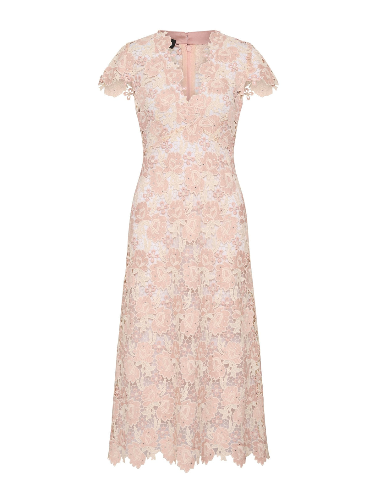 Moss & Spy Belinda Dress-Blush Pink/Cream