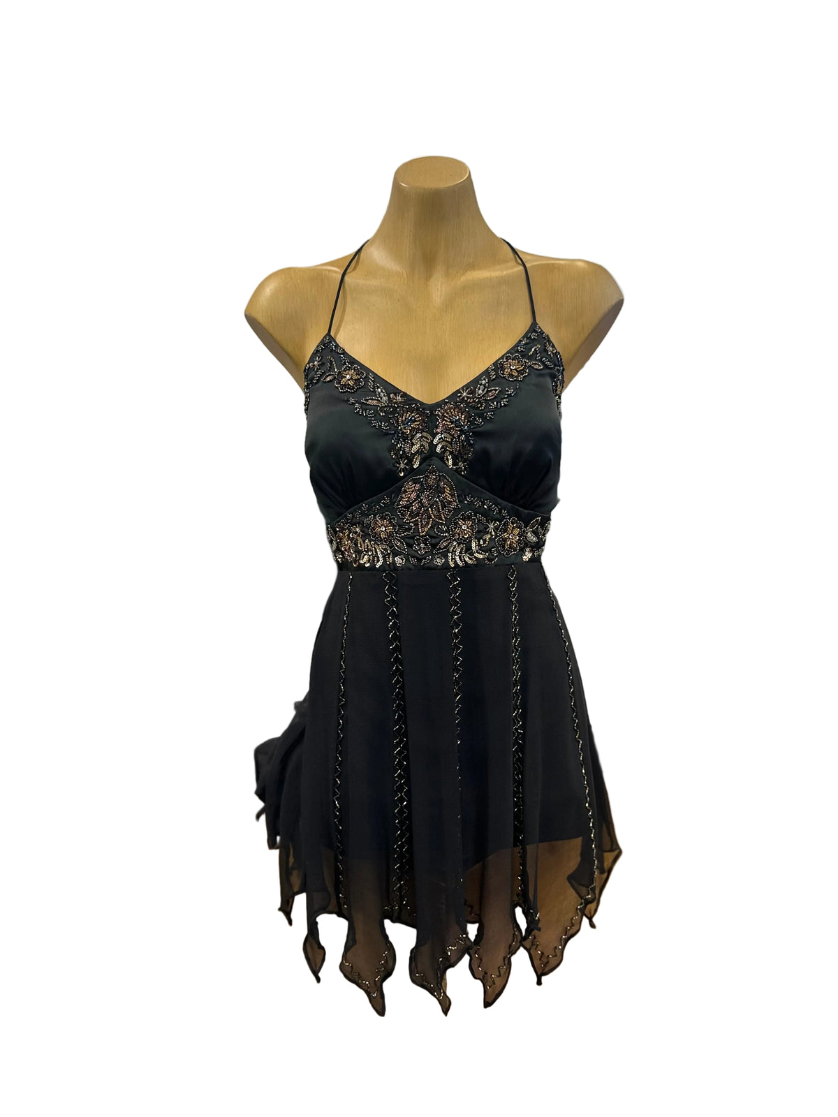 Mr K Silk Beaded Halter Top