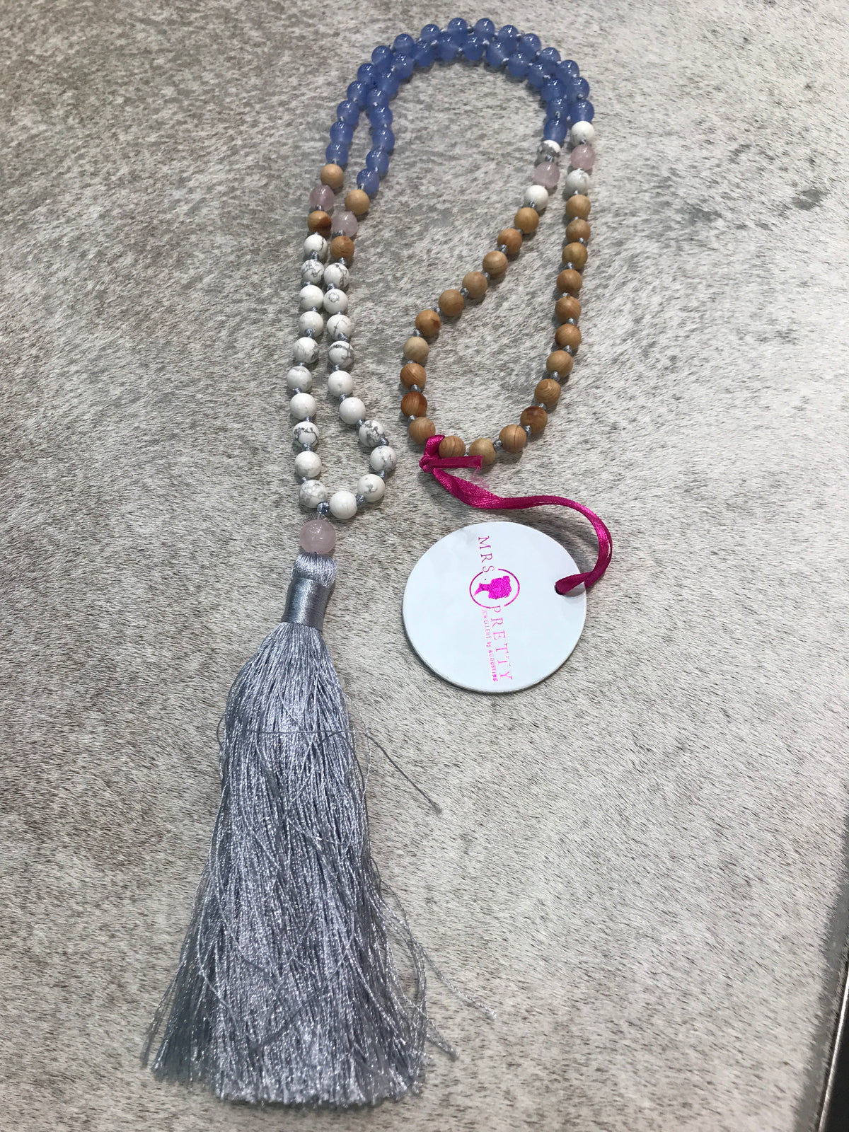 Tassel Necklace -  Soft colours