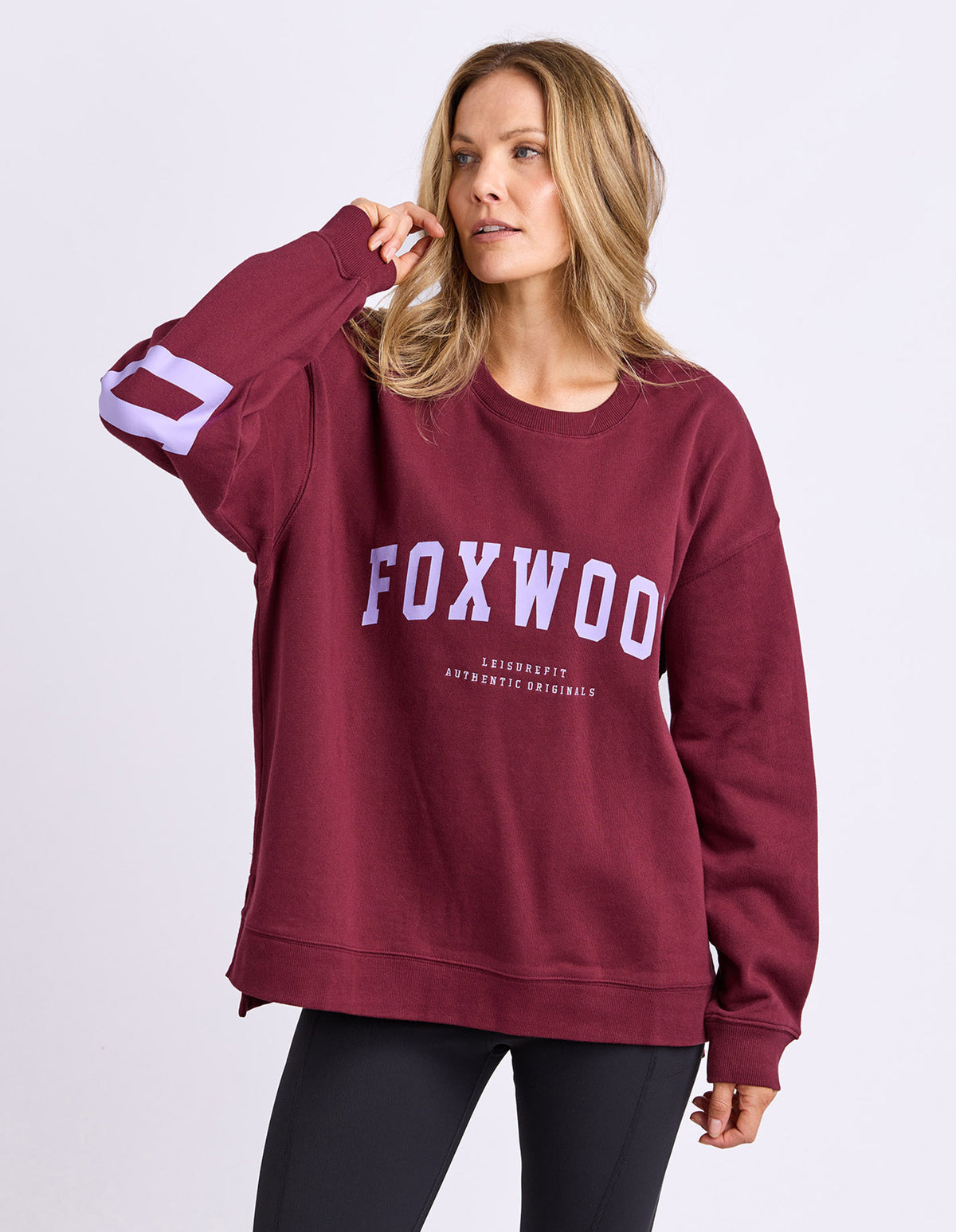 Foxwood Interval Crew - Burgundy