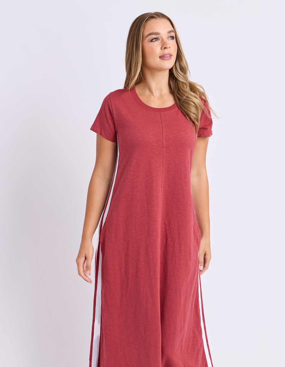 Foxwood Recovery Dress Greadine + White Stripe