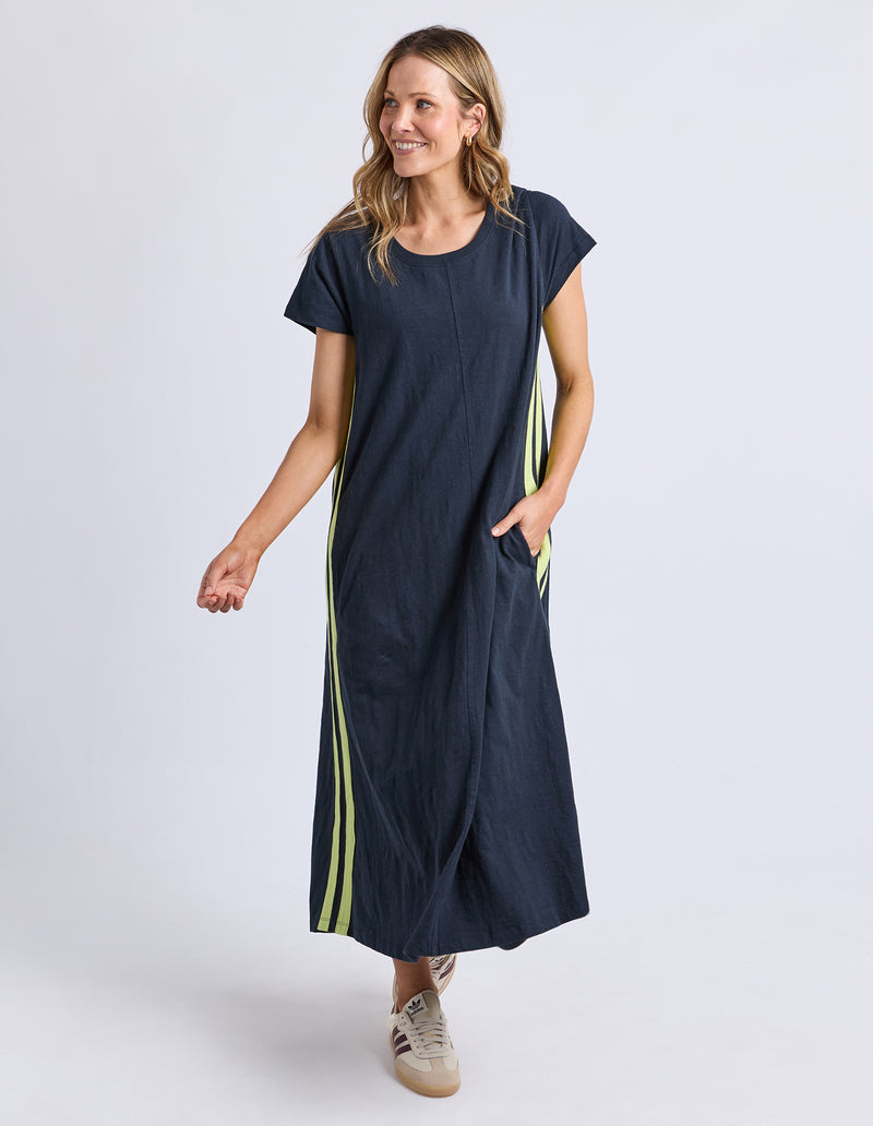 Foxwood Recovery Dress - Navy / Neon Lemon