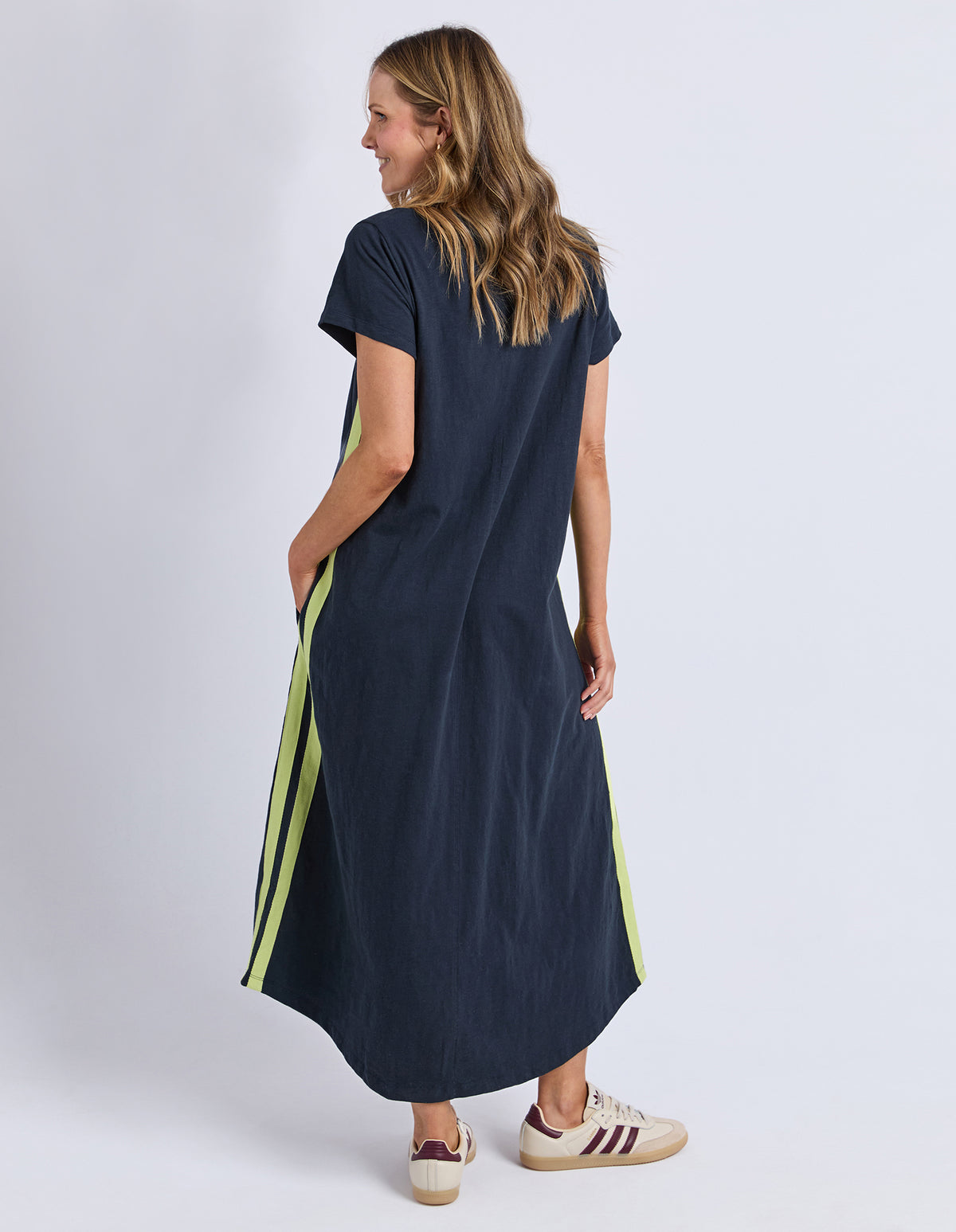 Foxwood Recovery Dress - Navy / Neon Lemon